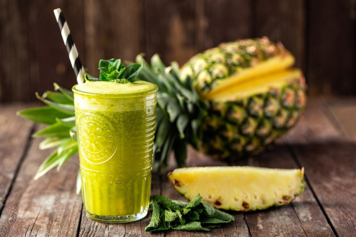 Suco Detox de Abacaxi com Gengibre