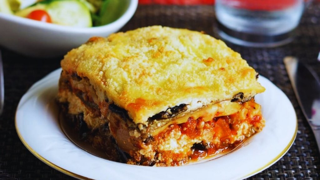 Lasanha de Berinjela com Ricota e Espinafre