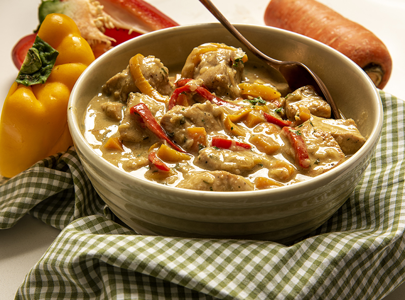 Frango ao Curry com Legumes