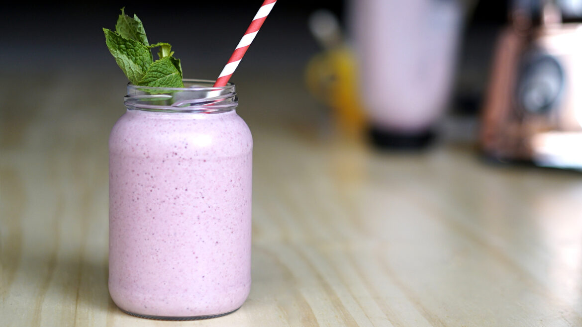 Smoothie Fitness de Morango e Aveia